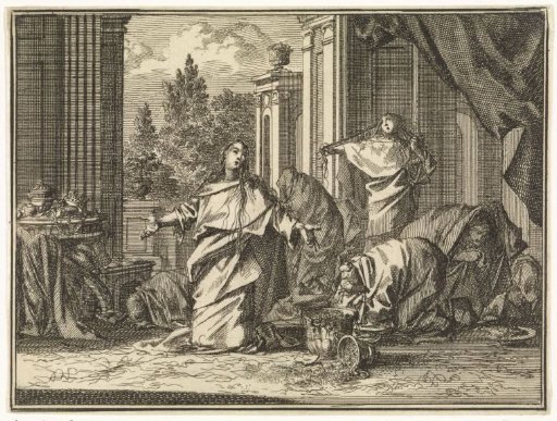 Esther and her women lament over the command to kill the Jews