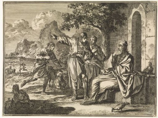 Job hears the bad news from four messengers