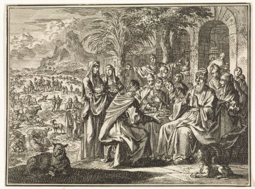 Job in conversation with his friends