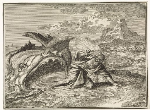 Jonah spat out by the whale