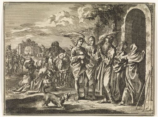 Tobit thanks God for the healing of his blindness
