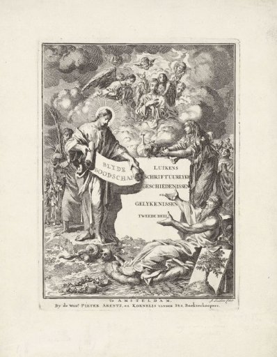 Christ Opens a Scroll for the Personification of Repentance and Humanity