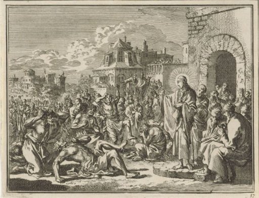 Christ Heals Figures Possessed by the Devil