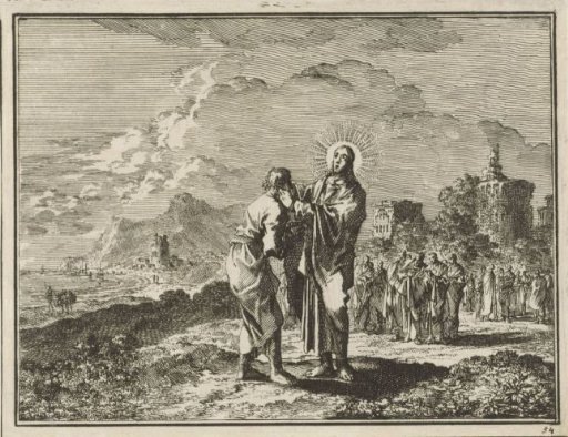 Christ heals a deaf man who spoke with difficulty