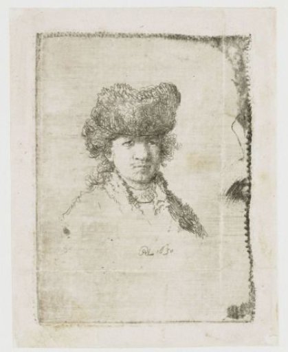 Self-portrait in a Fur Cap