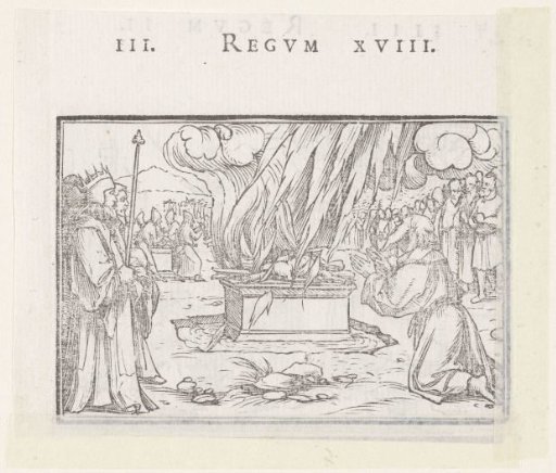 The Sacrifice of Elijah Consumed by Fire