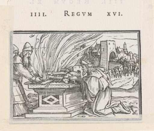 Pagan Sacrifice of King Ahaz