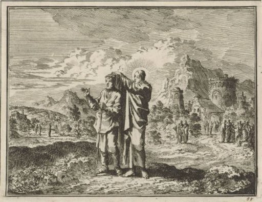 Christ heals a blind man