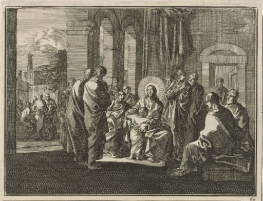 Christ sets a child as an example to his disciples