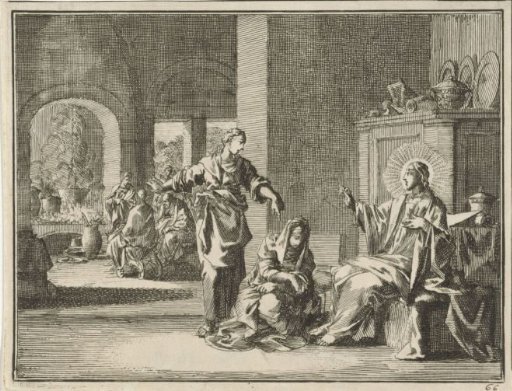 Christ in the house of Martha and Mary
