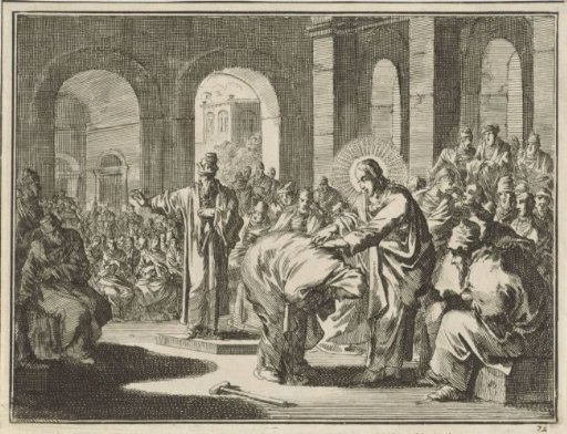 Christ Healing a Bent Woman in the Synagogue