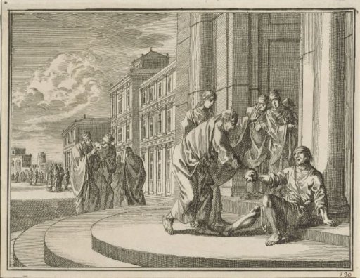Peter and John Healing a Lame Man at the Temple Gate