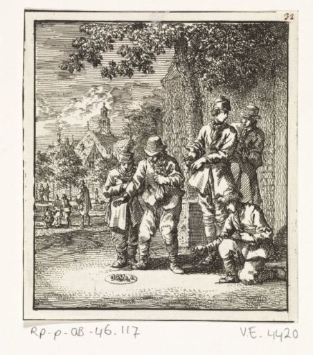 Children playing marbles