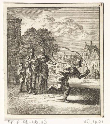 Boy jumping rope