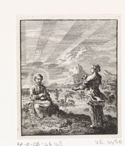 Christ and the Personified Soul behold the rising sun