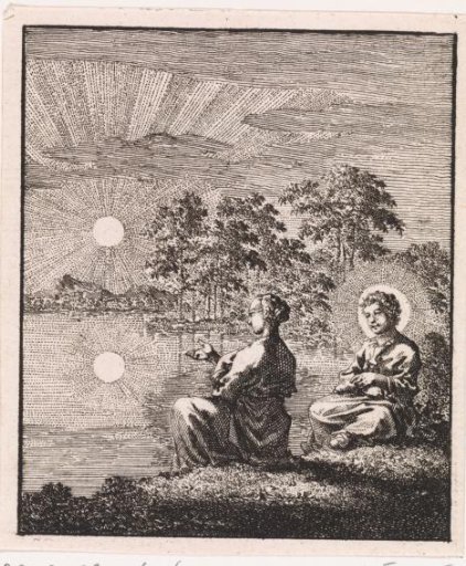 Christ and the Personified Soul Contemplate the Sun