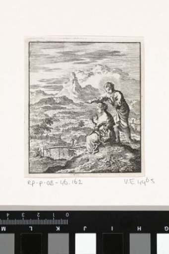 Christ and the Personified Soul, Looking Out over a Landscape