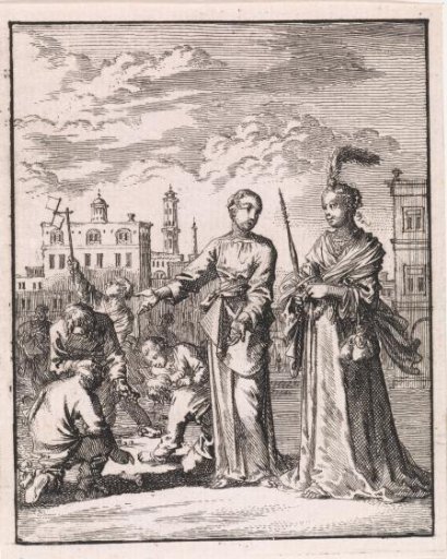 The Personified Soul and Vanity observing playing children