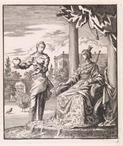 Personification of the Soul shows the enthroned World her heart