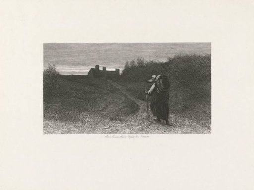 Walker in a Dune Landscape