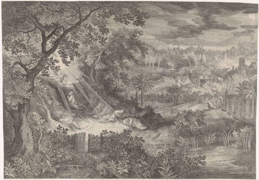 Landscape with Christ in the garden of Gethsemane