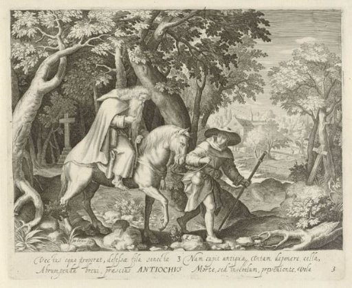 Saint Antiochus on horseback