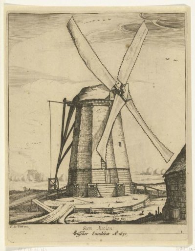 Corn mill, ca. 1625