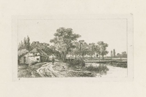 Landscape with a moored boat