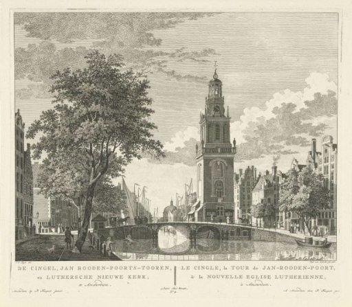 View of the Jan Roodenpoort Tower in Amsterdam