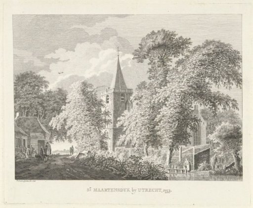 Village view at Maartensdijk, 1753