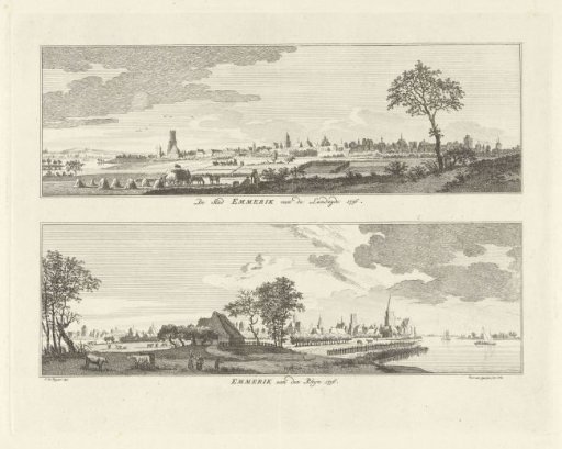 Views of Emmerich on the Rhine, 1736