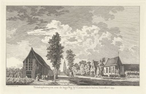 View of the tobacco plantation outside Amersfoort, 1759