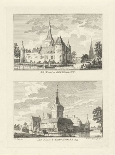 Castle at Kervenheim, 1743