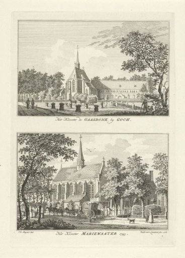 Monastery Gaasdonk near Goch and Monastery Mariënwater at Weeze, 1743