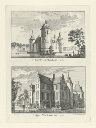 Castle Moyland and House Rosendal, 1746