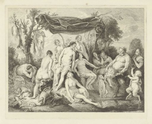 Bathing Diana and Silenus