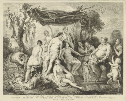 Bathing Diana and Silenus