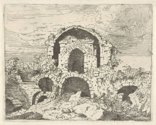 Ruin in a landscape