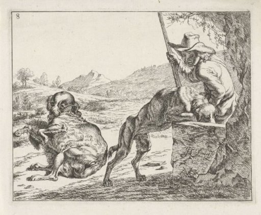 Two Dogs and a Hunter