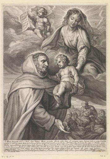 Saint Albertus of Trapani with the Christ Child and Mary