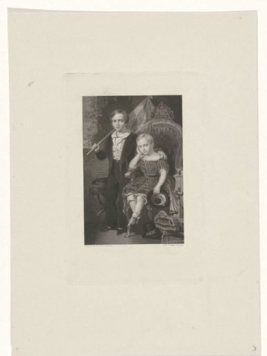 Double portrait of William of Orange, Crown Prince of the Netherlands, and Prince Maurice of Orange-Nassau