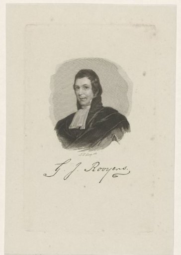 Portrait of Gijsbertus Johannes Rooyens
