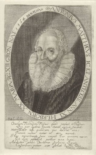 Portrait of Antonius Matthaeus