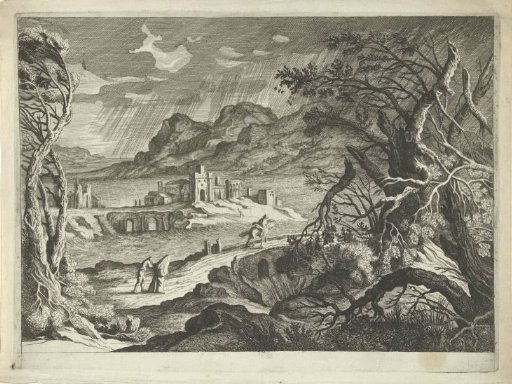 Italian Landscape in a Storm