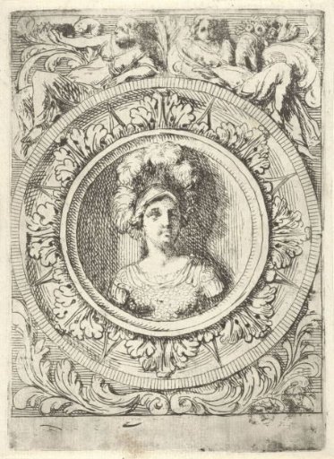 Medallion with the war goddess Bellona