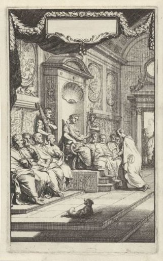 Roman consul flanked by two lictors
