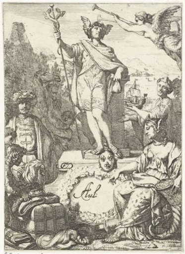 Allegory on trade with Mercury
