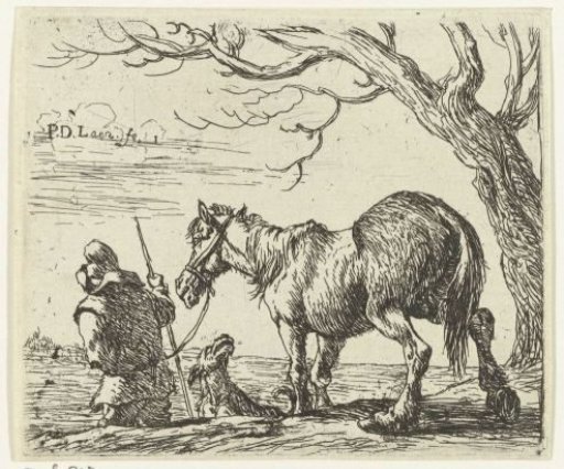 Peasant with a horse