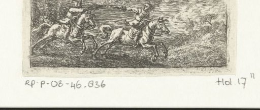 Two fighting riders