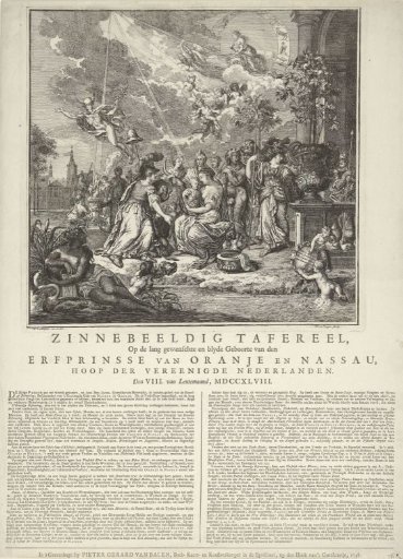 Allegory on the Birth of the Prince of Orange, 1748
